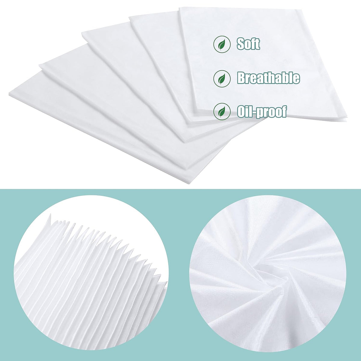 Disposable Bed Sheets for Massage Table 100 Pcs 31" x 71" Waterproof Massage Table Sheets Soft Non