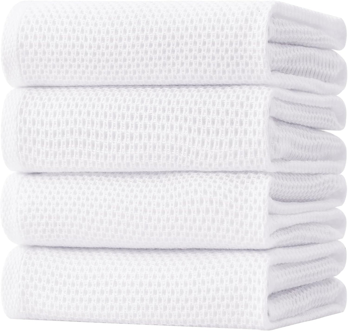 Homaxy 100% Cotton Oversized Waffle Weave Kitchen Dish Towels, Ultra Soft Absorbent Quick Drying