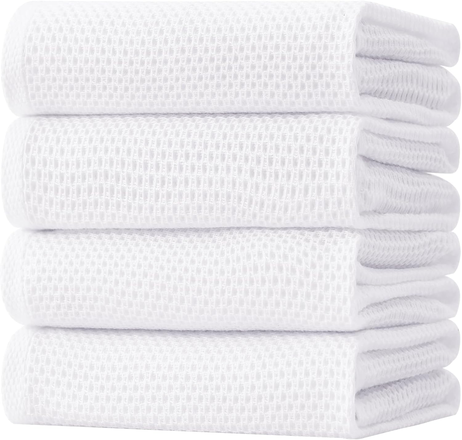 Homaxy 100% Cotton Oversized Waffle Weave Kitchen Dish Towels, Ultra Soft Absorbent Quick Drying
