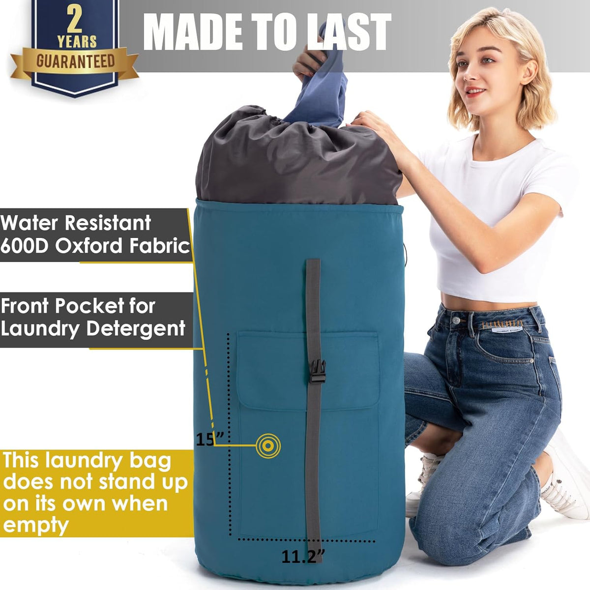 Laundry Bag for College, Backpack Laundry Bag for College Turquoise, 115L Extra Large Laundry