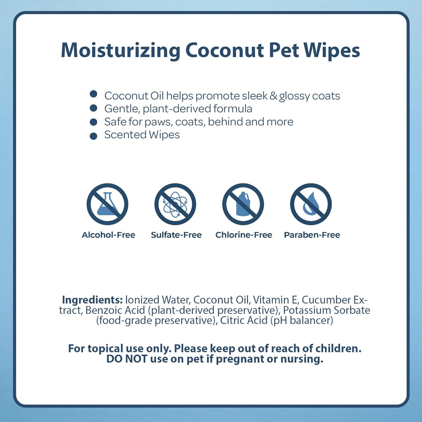 Best Pet Supplies Pet Grooming Wipes for Dogs & Cats,Deodorizer for Coats & Dry, Itchy, or