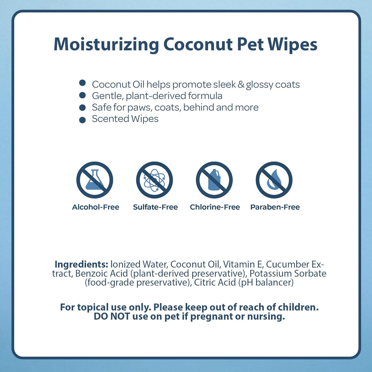 Best Pet Supplies Pet Grooming Wipes for Dogs & Cats,Deodorizer for Coats & Dry, Itchy, or