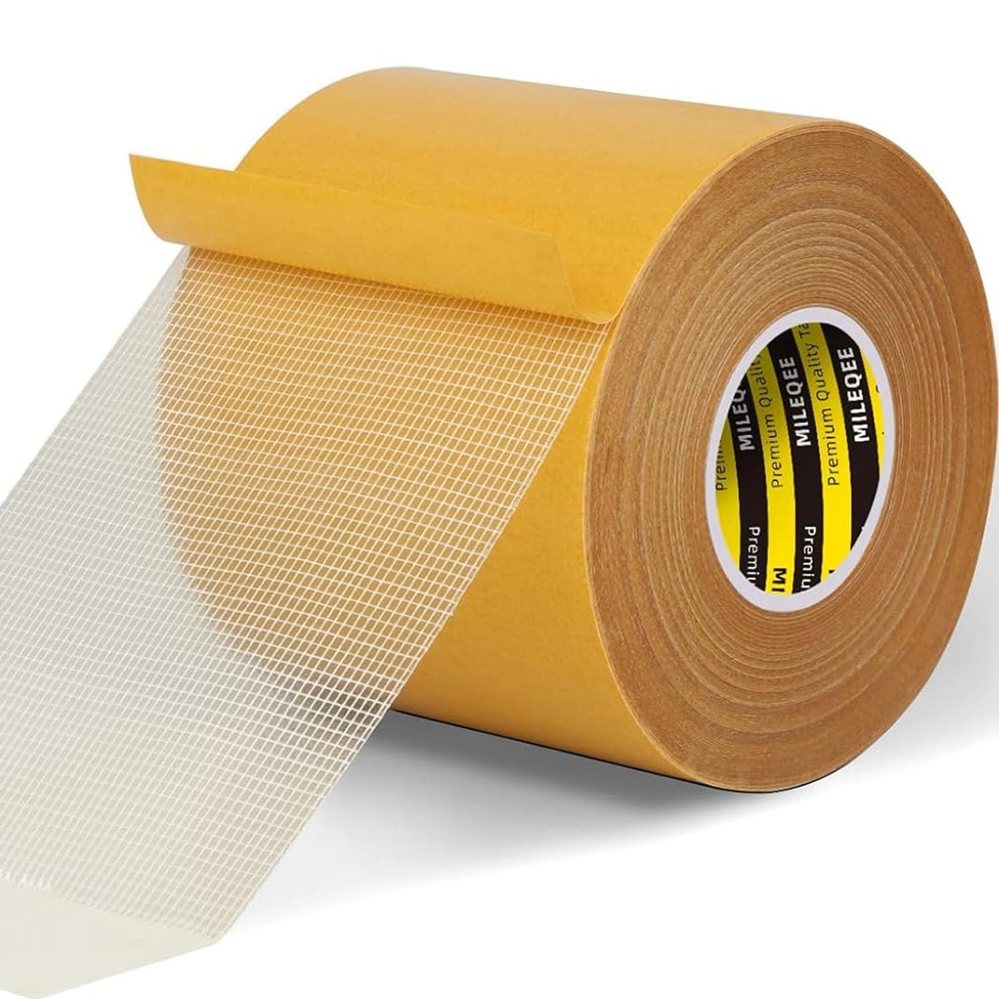 Double-Sided Mesh Carpet Tape Heavy Duty, 2.4in x 66FT (20m), Large Durable Duct Cloth Tape, High