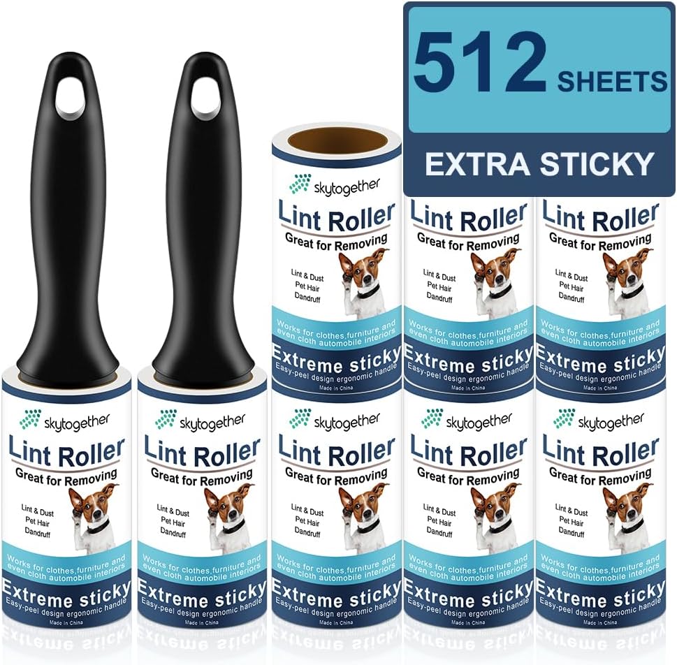 Lint Rollers for Pet Hair Extra Sticky, Dog Cat Pet Hair Remover Couch Lint Roller Travel Size Lint