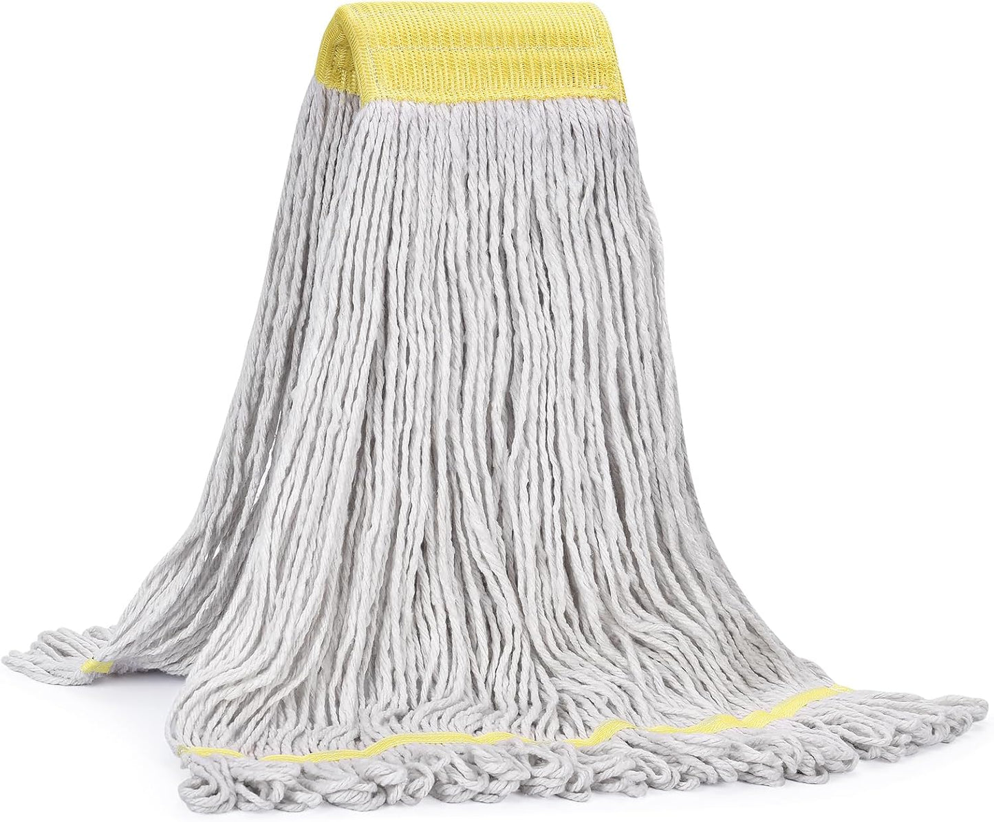Matthew Cleaning Commercial Mop Head Replacement, 5 Inch Wide Headband, Looped End Cotton Blend