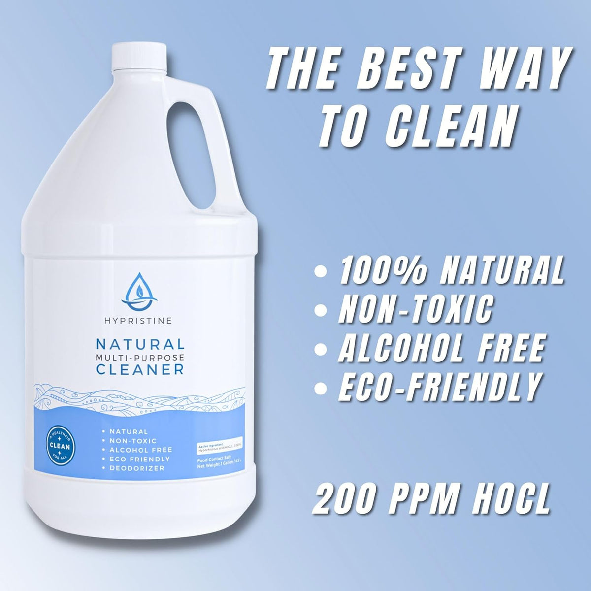 PURE Hypochlorous Acid Spray, Multi-Purpose Cleaner, Superior Shelf Life, 0% Bleach, 0% Alcohol