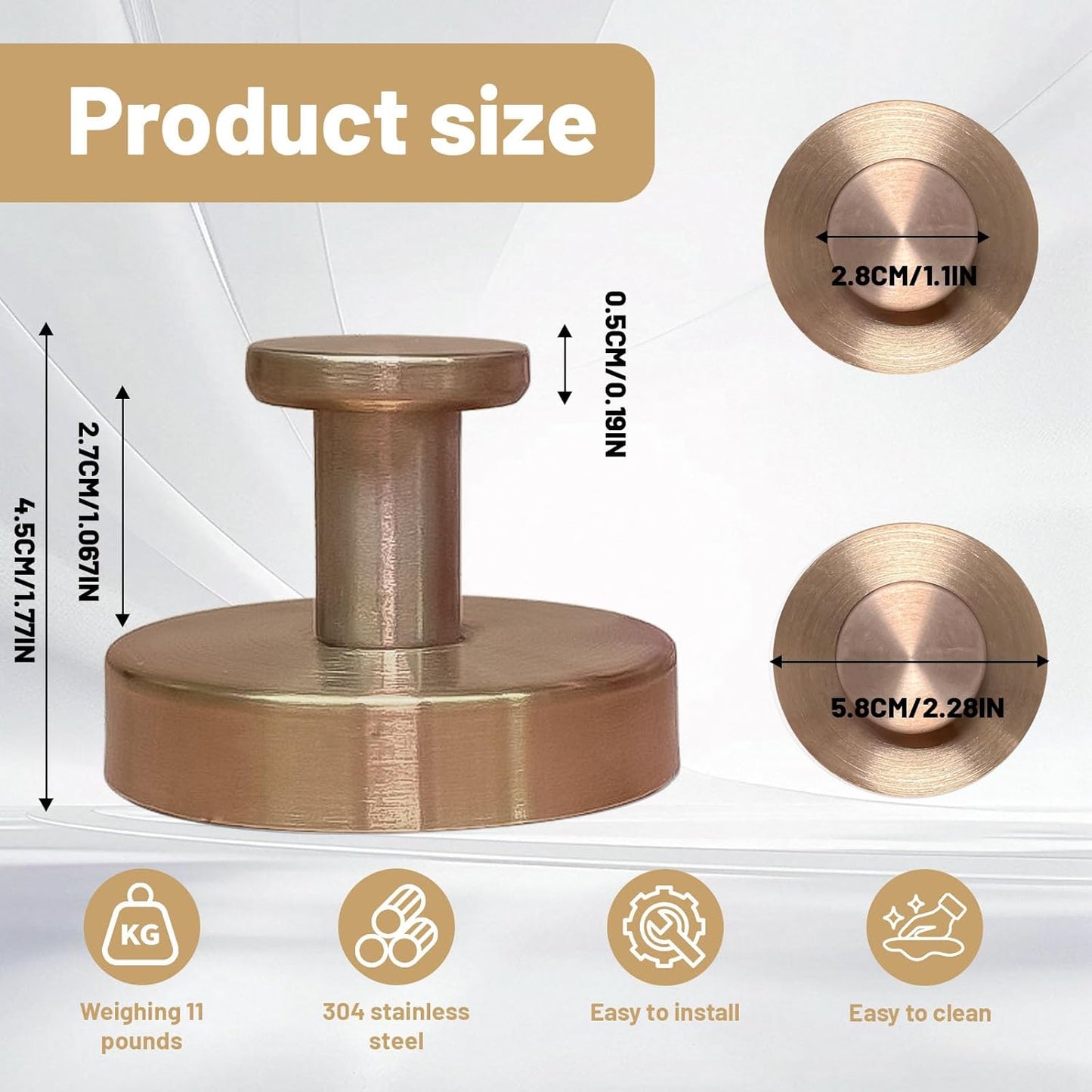 4pcs Suction Cup Hooks for Shower,Shower Towel Suction Hooks,No Drill Towel Hooks for Bathroom