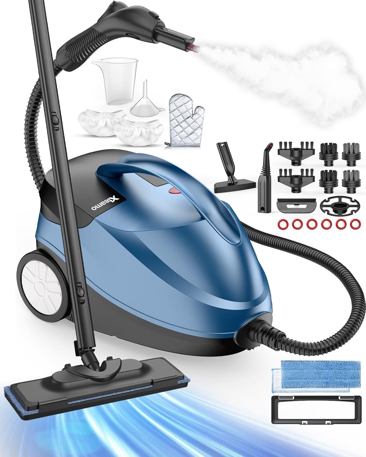 Pressurized Handheld Steam Cleaner for Home Use with 30 Accessories – Heavy Duty Portable Steamer
