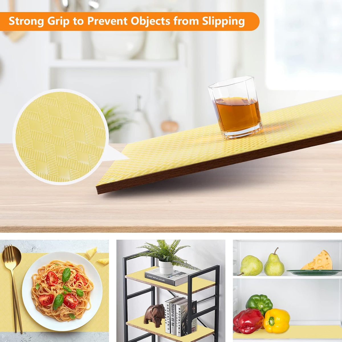 Shelf Liners for Kitchen Cabinets Refrigerator Liners Waterproof & Oil-Proof Kitchen Cupboard Liner