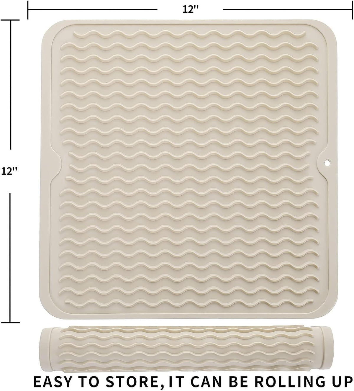 Silicone Dish Drying Mat for Multiple Usage,Easy clean,Eco-friendly,Heat-resistant Silicone Mat for