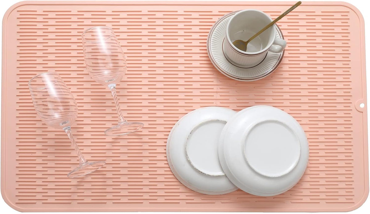 Silicone Dish Drying Mat for Multiple Usage,Easy clean,Eco-friendly,Heat-resistant Silicone Mat for