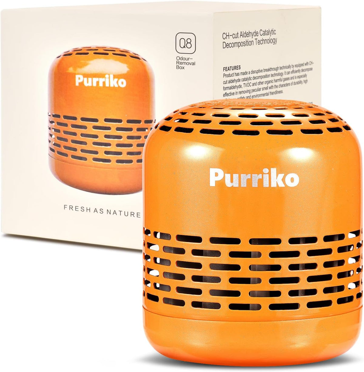 Purriko Refrigerator Deodorizer,Lasts up to 10 Years,Refrigerator Odor Eliminator,Fridge