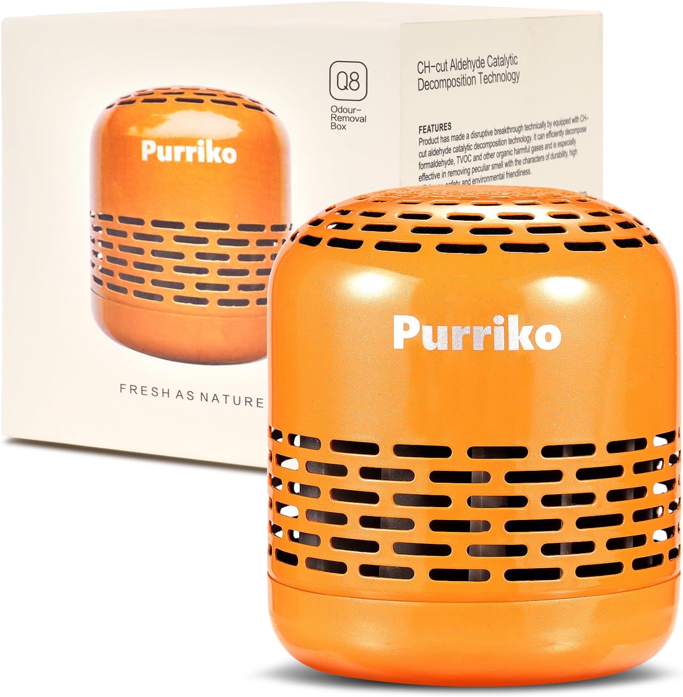 Purriko Refrigerator Deodorizer,Lasts up to 10 Years,Refrigerator Odor Eliminator,Fridge