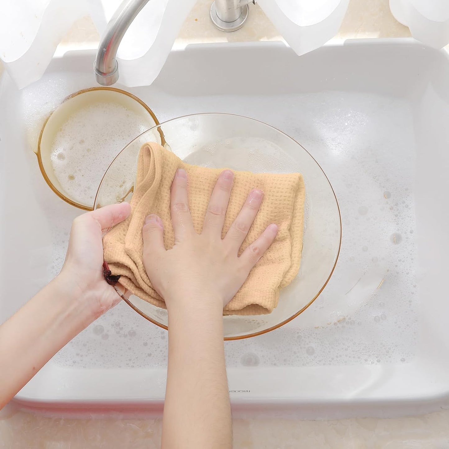 Homaxy 100% Cotton Waffle Weave Kitchen Dish Cloths, Ultra Soft Absorbent Quick Drying Dish Towels