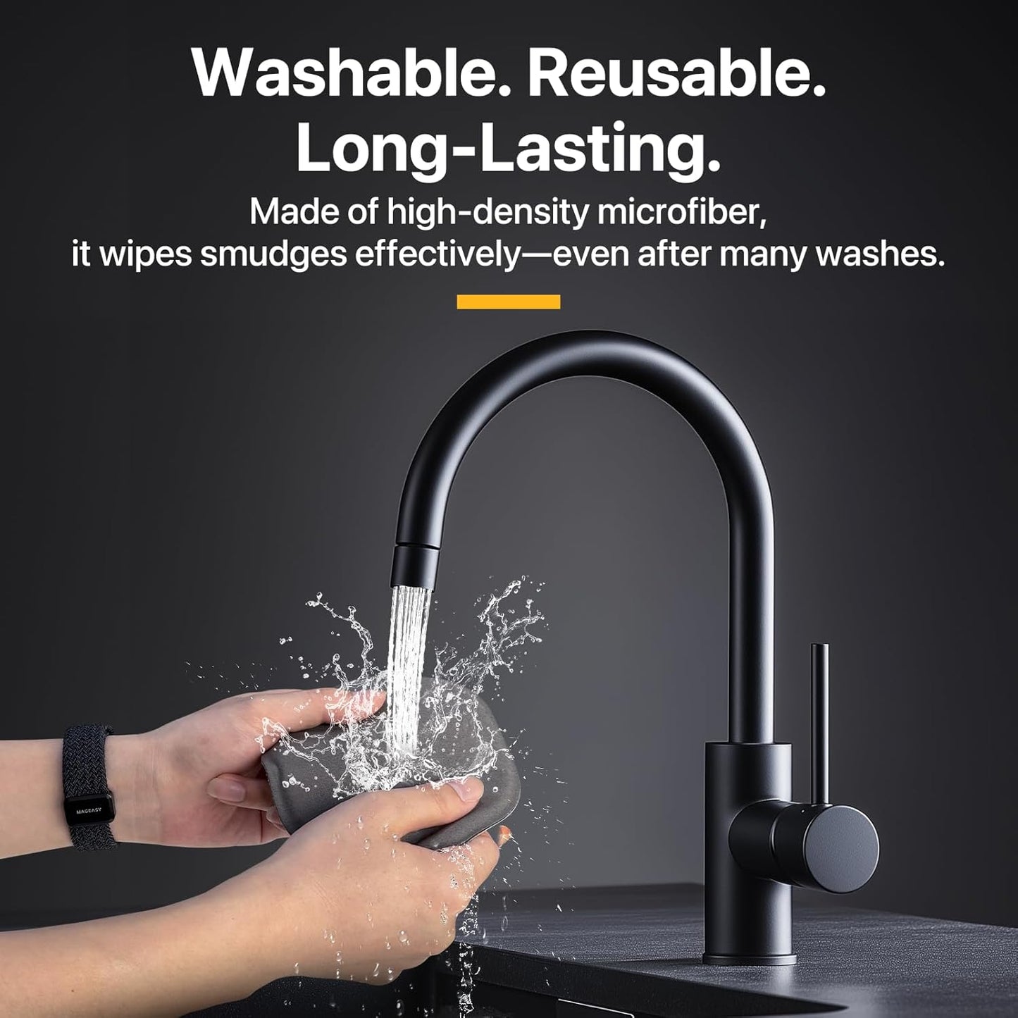 MAGEASY Microfiber Cleaning Cloth for Screens of Laptops, Notebooks, Tablets, TV, Monitors and