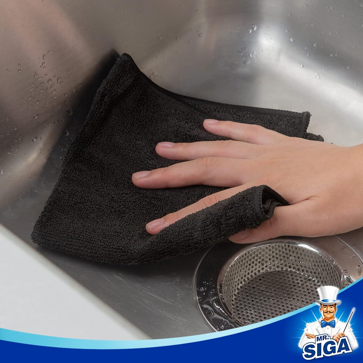 MR.SIGA Microfiber Cleaning Cloth, All-Purpose Microfiber Towels, Streak Free Cleaning Rags, Pack