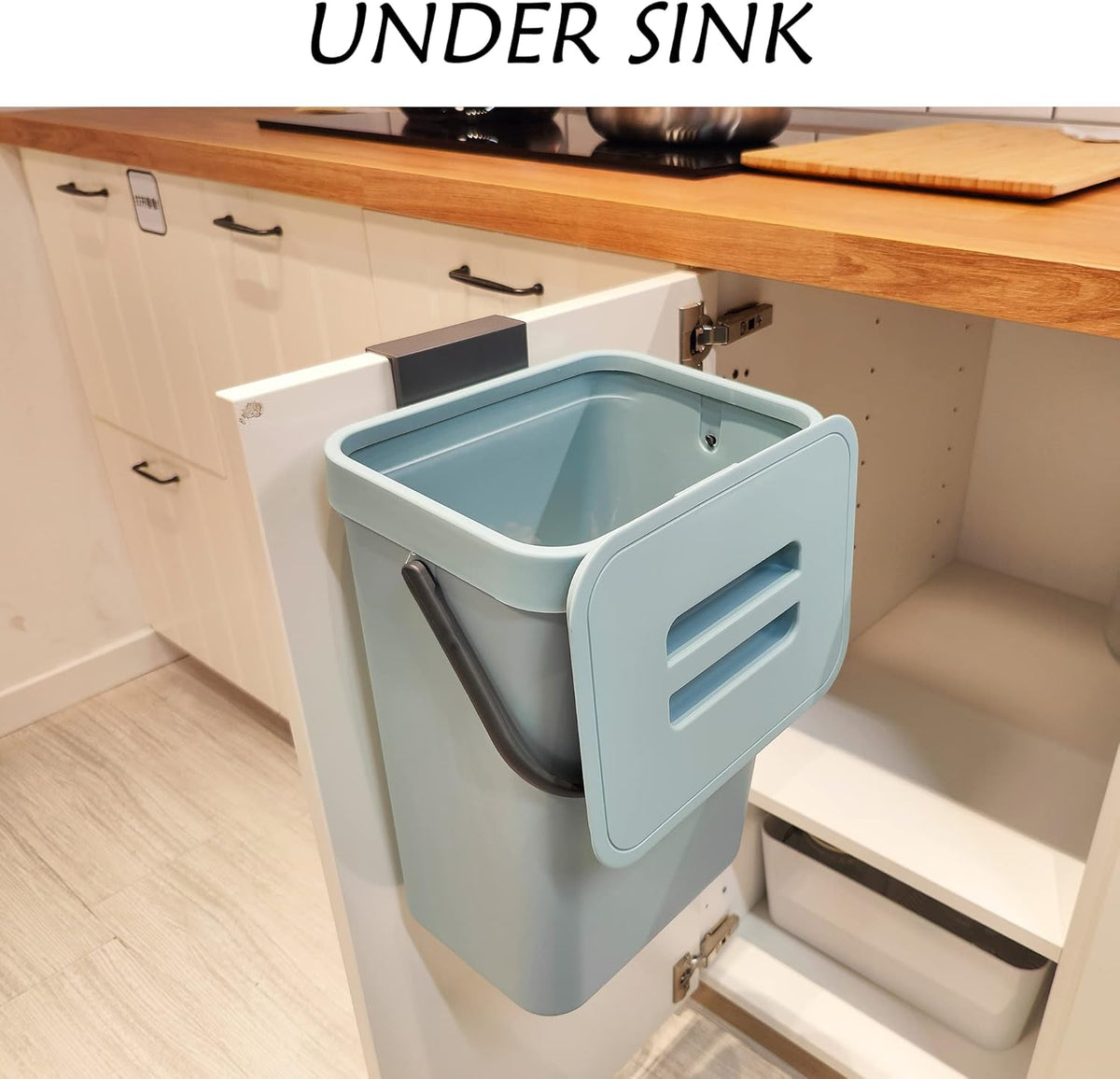 stonespace Compost Bin Kitchen, Under Sink Compost Bin Indoor Sealed, 3.2 Gallon/12L Compost Bucket