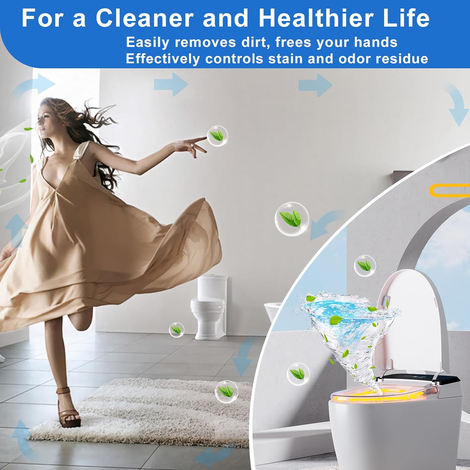 Toilet Bowl Cleaner Tablets 32 Packs-85oz, Ultra-Clean Blue Cleaners for Deodorizing & Descaling
