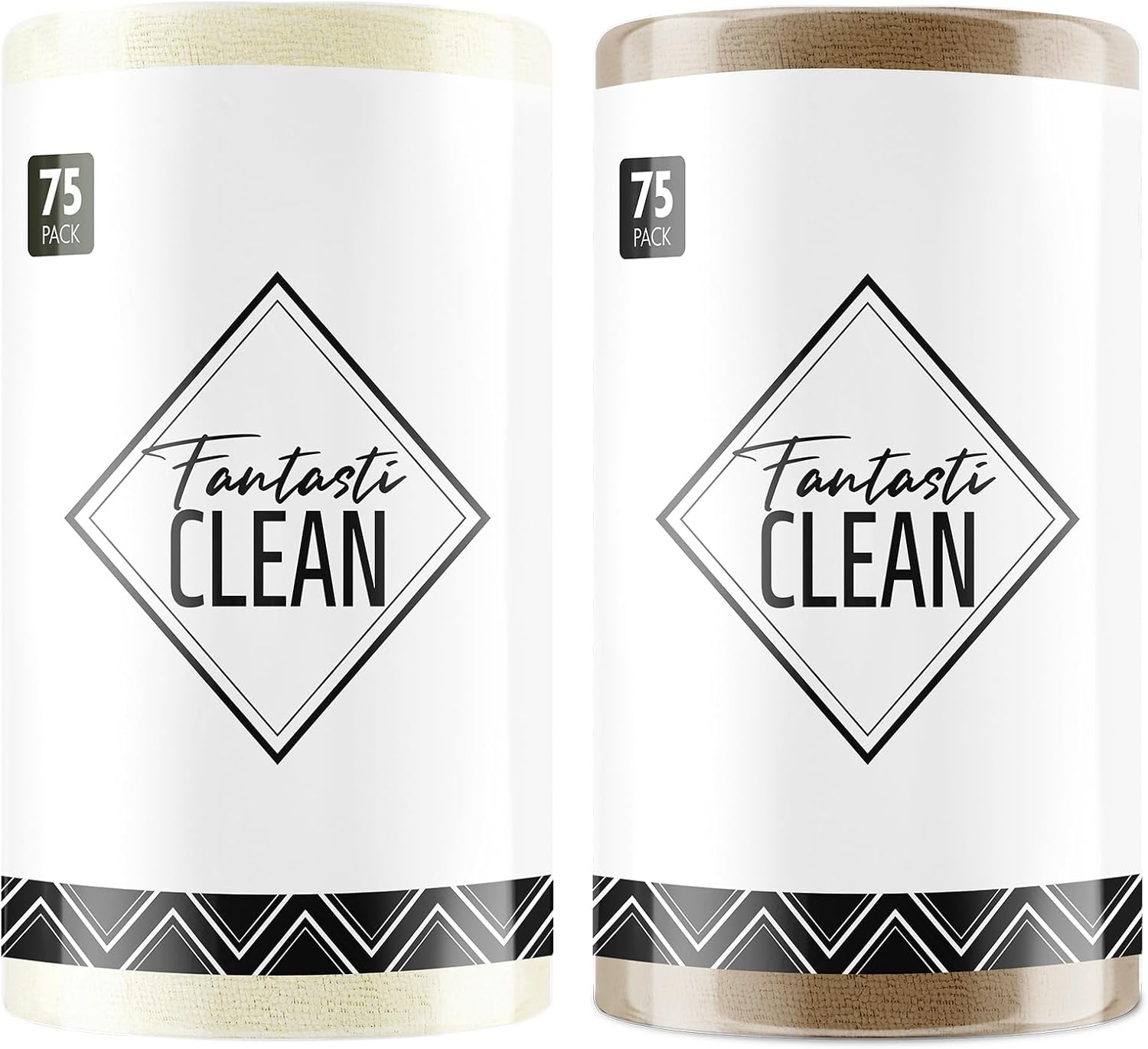Fantasticlean Microfiber Cleaning Cloth Roll -150 Pack, Tear Away Microfiber Towels, 12" x 12"