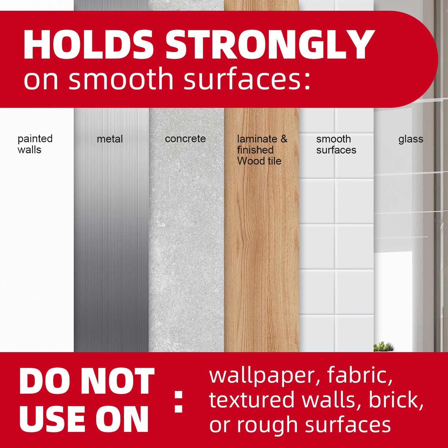 Wall Hooks for Hanging Heavy Duty, Medium 22 Self Adhesive Wall with 26 Strips no Damage