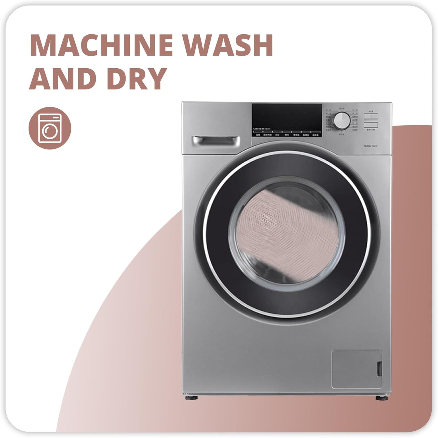 Bath Mat,Ultra Thin Bathroom Rugs,Rubber Bath Mats for Bathroom,No Slip Bath Rugs,Quick Dry,Machine