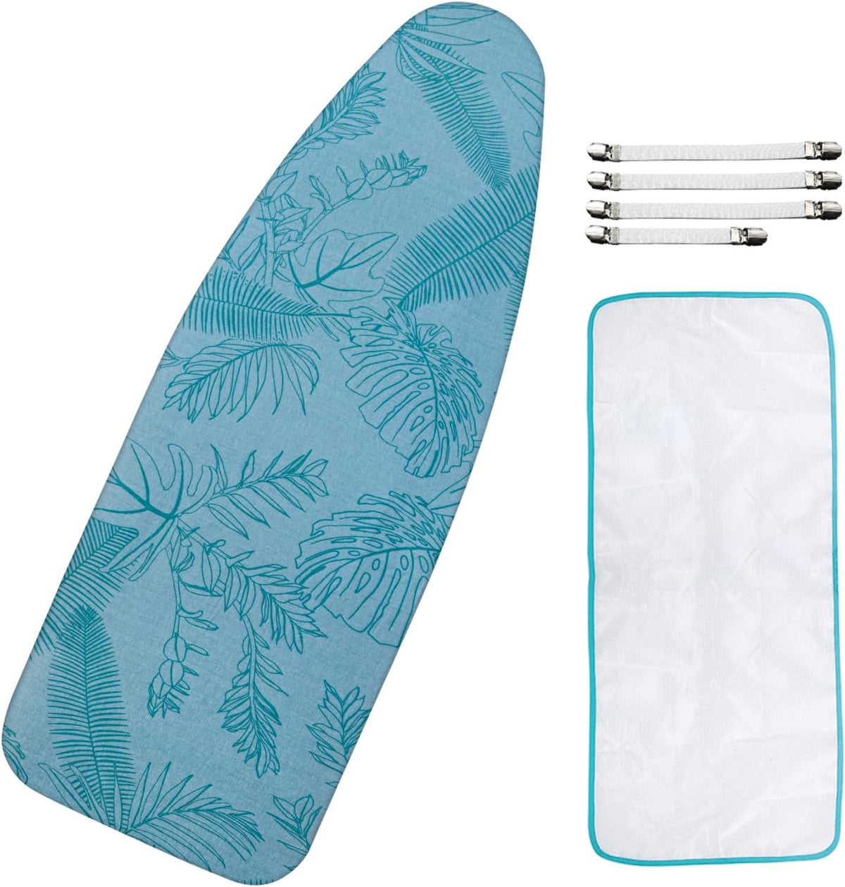 Ironing Board Cover for 18" x 49", Extra-Wide Pad with Elastic Edge, Thick Padding, Anti-Scorch