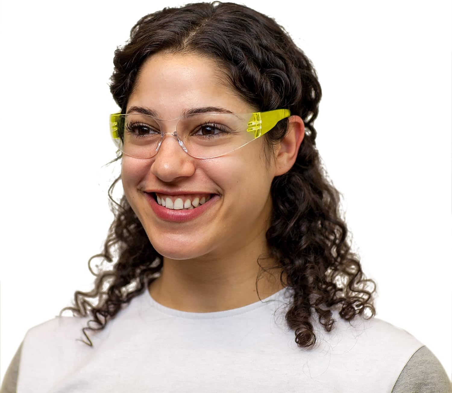 BISON LIFE Safety Glasses - Scratch Resistant Wrap Around Eyewear, Polycarbonate ANSI Z87.1 Impact