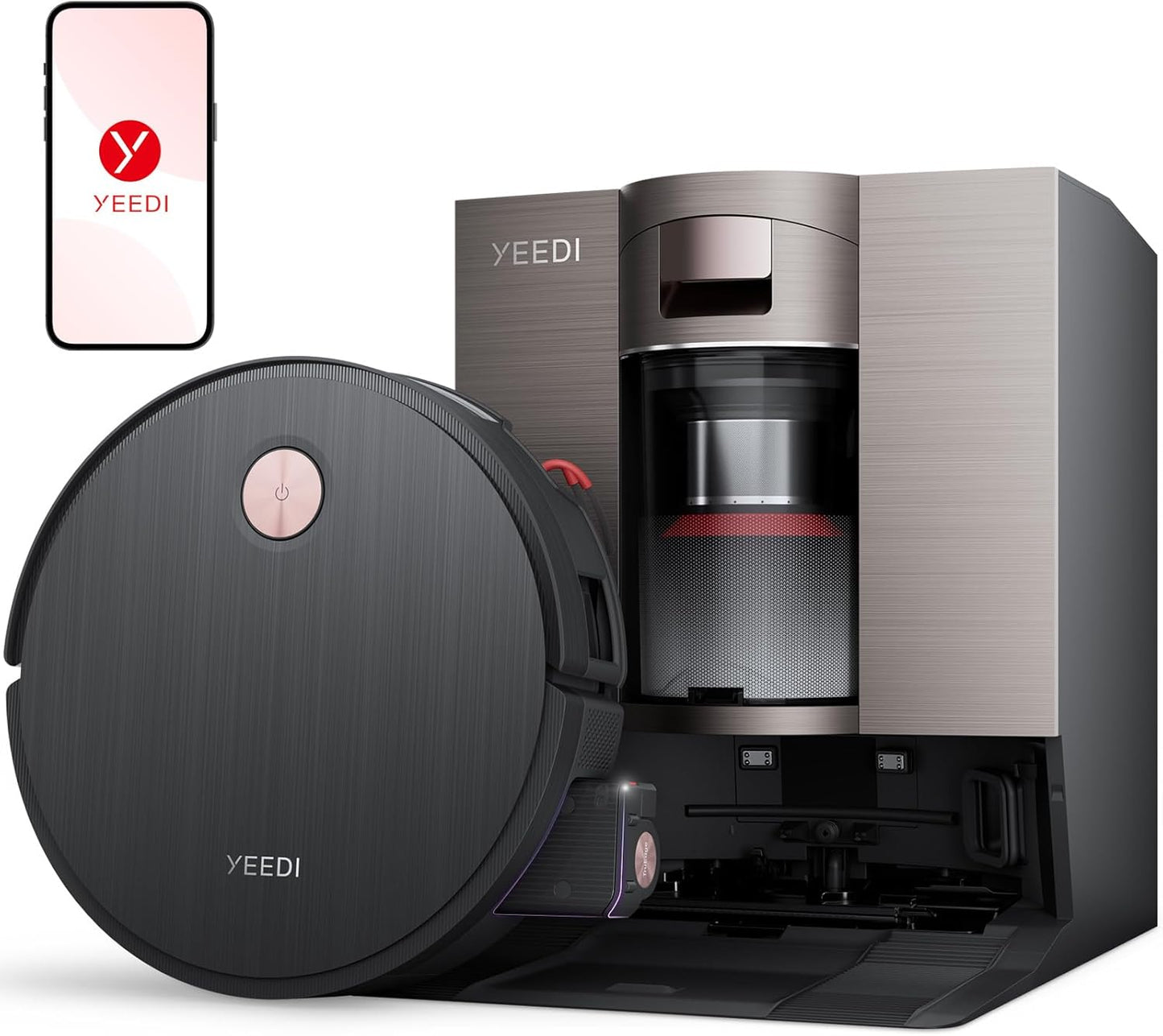 Yeedi S20 Infinity Robot Vacuum&Mop with 19,500Pa Blast Suction, PowerBoost Charging, OZMO Roller