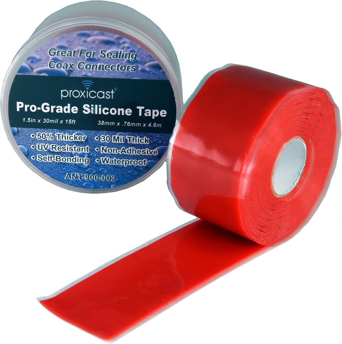 Proxicast Pro-Grade Extra Strong 30mil Weatherproof Self-Fusing Silicone Rubber Sealing Tape for