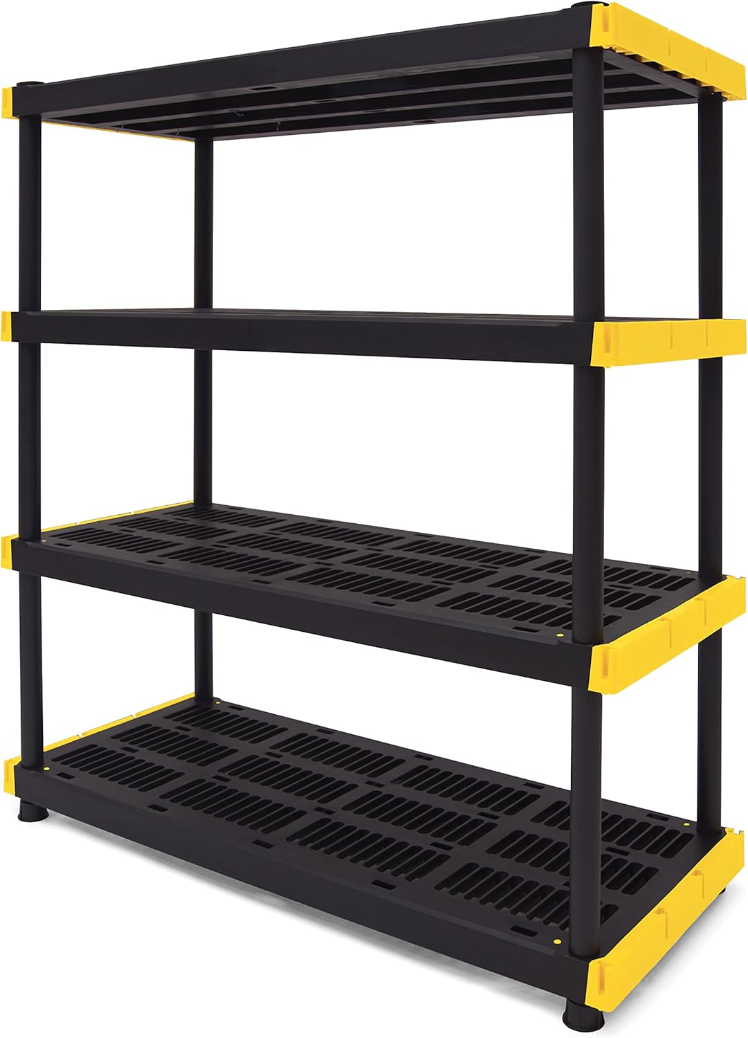 CX Black & Yellow®, Shelving Unit and Heavy Duty Storage Containers, Extremely Durable® (Shelf + 27