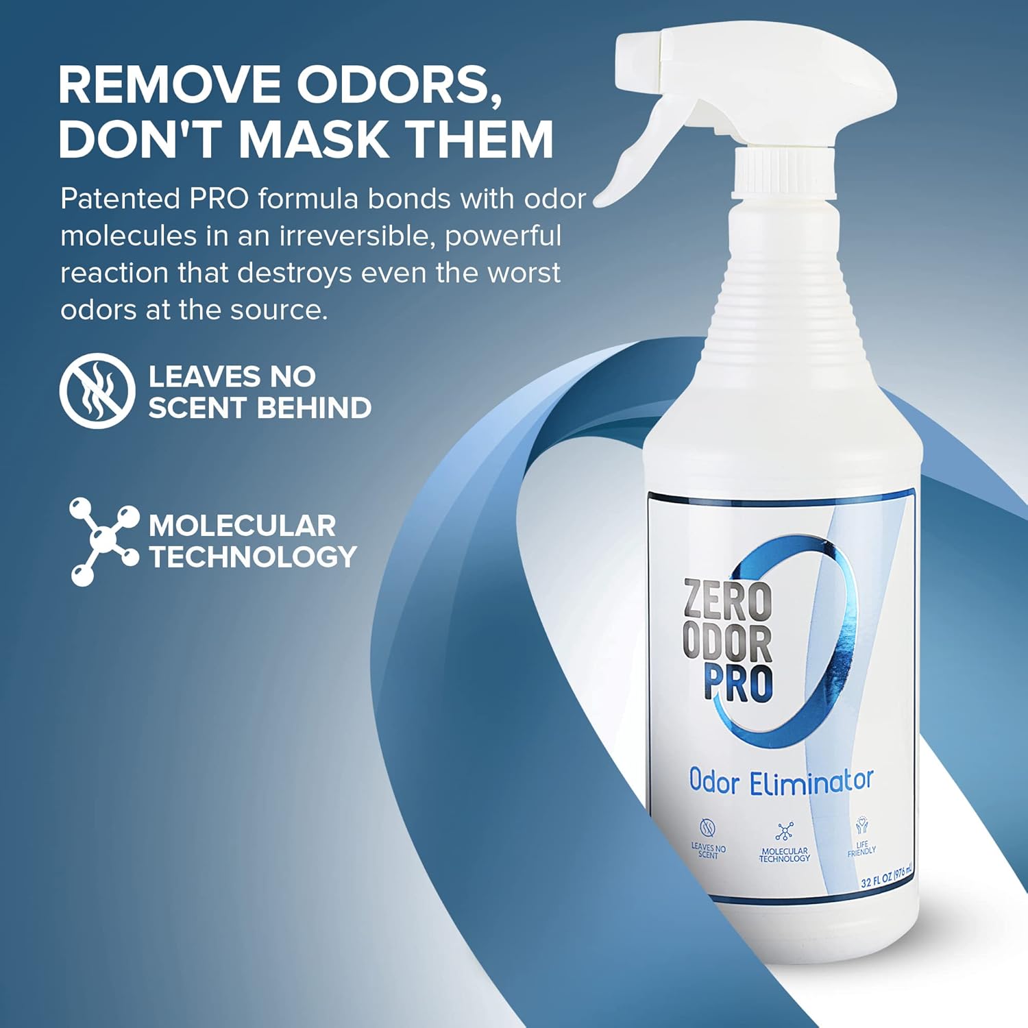 Zero Odor Pro - Commercial Strength Eliminator Odor Neutralizer, Room Deodorizer Odor Eliminator
