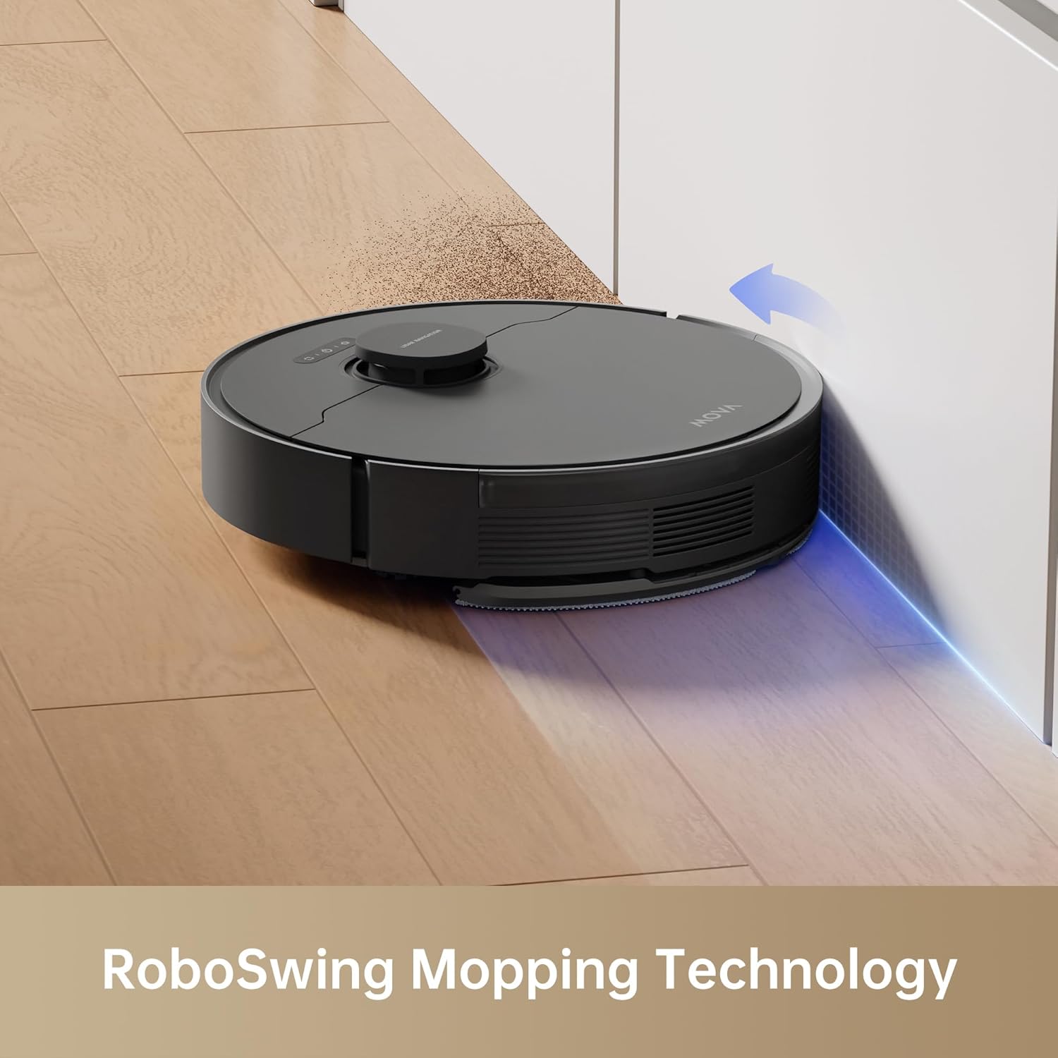 MOVA S10 Robot Vacuum Cleaner with 7000Pa Suction, 260 Mins Run Time, Liftable Brush, Self-Charging