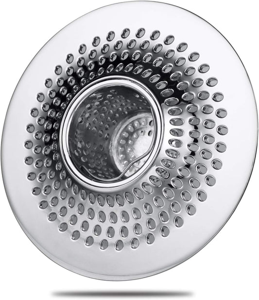 MFTEK Drain Hair Catcher Tub Drain Protector, Stainless Steel Bathtub Shower Drain Hair Stopper
