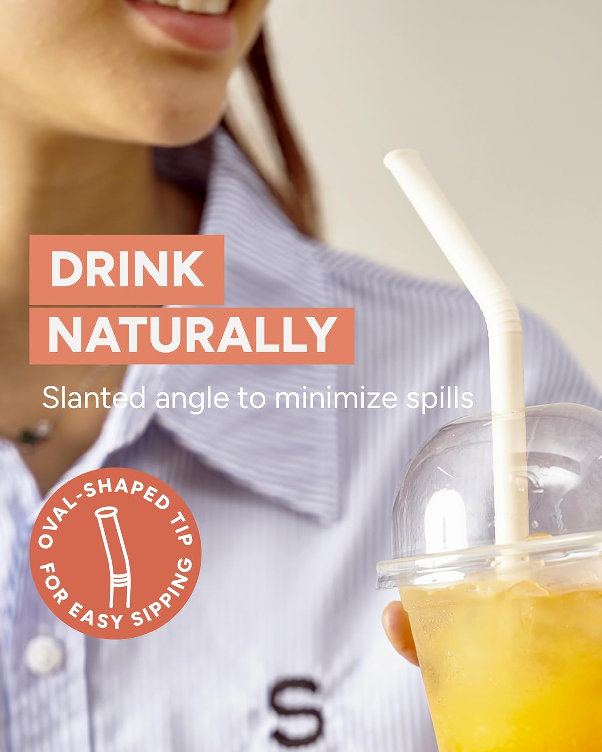 Nightingale 14” Silicone Tumbler Straws - Compatible with Stanley 40 oz cup - Reusable Flexible