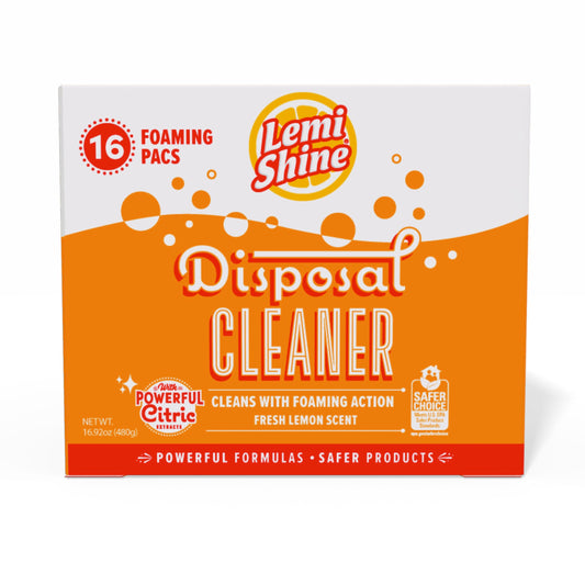 Lemi Shine foaming garbage disposal cleaner, lemon, 16-pack
