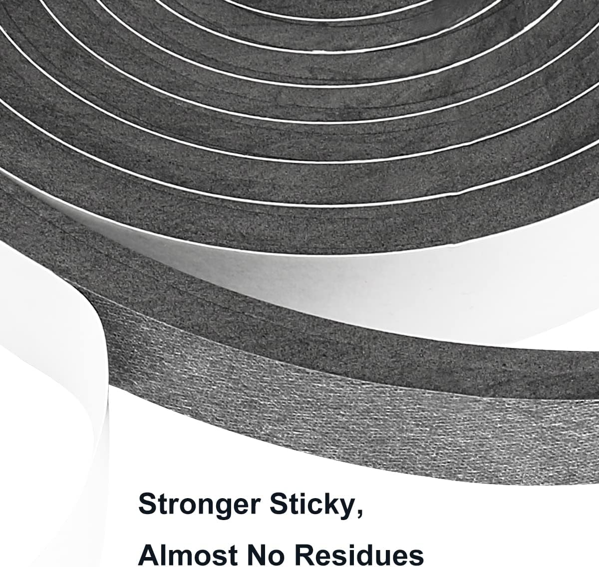 2 Rolls Weather Stripping Door Seal, 3/4'' W x 3/8'' T Foam Tape Close Cell, Single Sided Weather