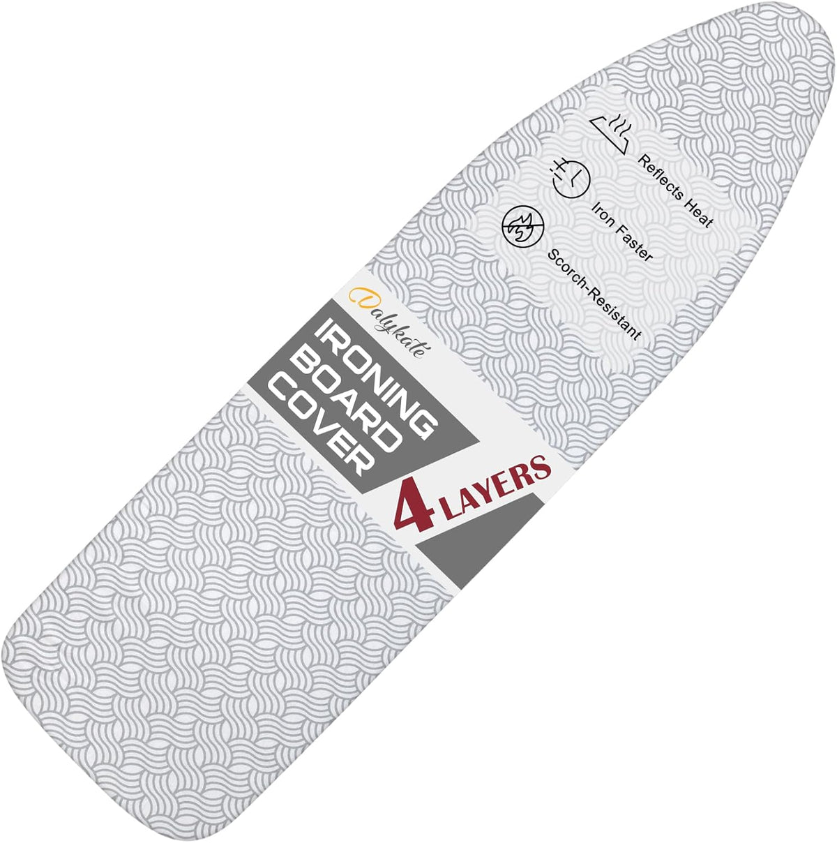 Dalykate Ironing Board Cover and Pad, 15" x 54", Thick Padding, Elastic Edge, Scorch & Stain