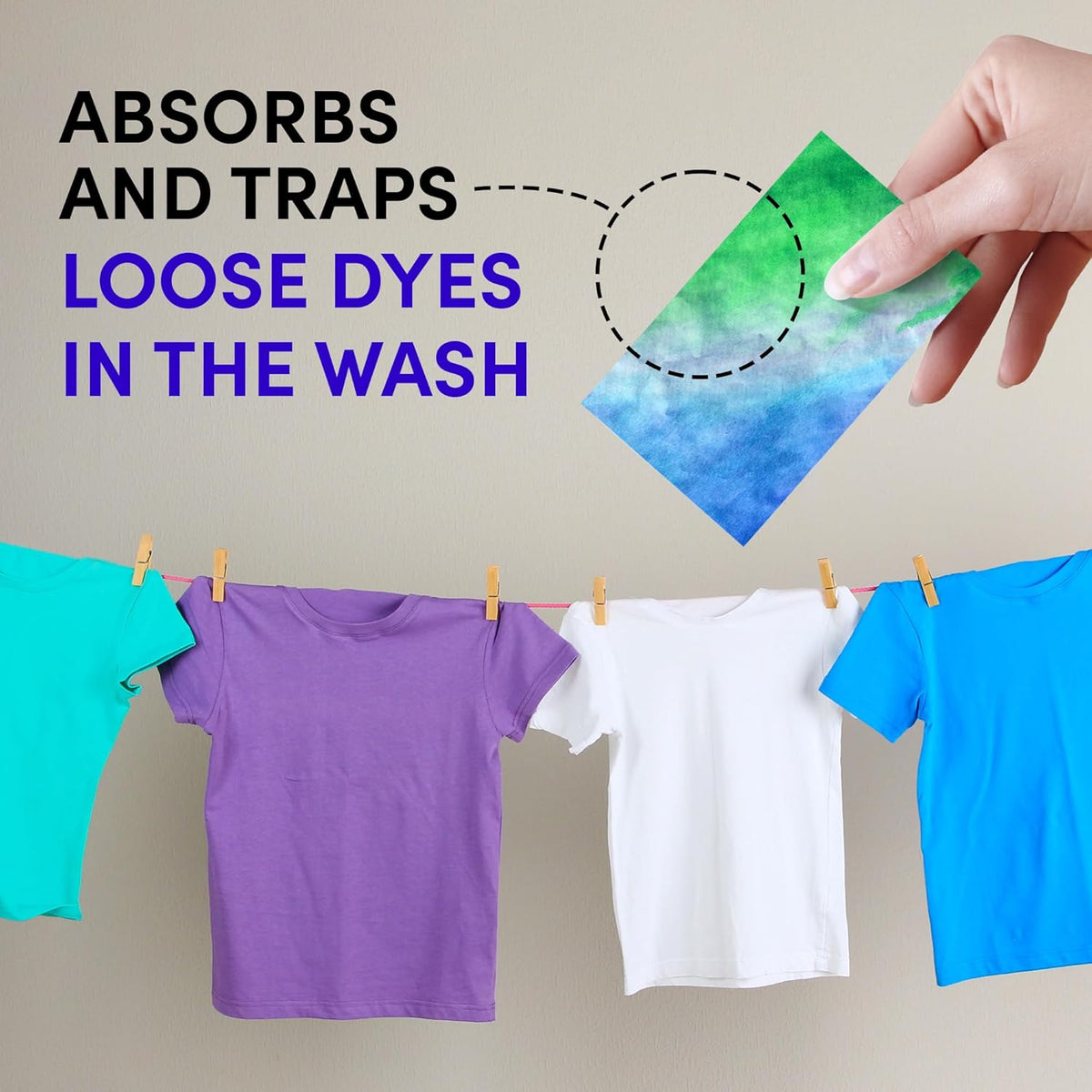 Zero Trace Color Catchers for Laundry - Protects Clothes with Laundry Color Dye Catcher Sheets and