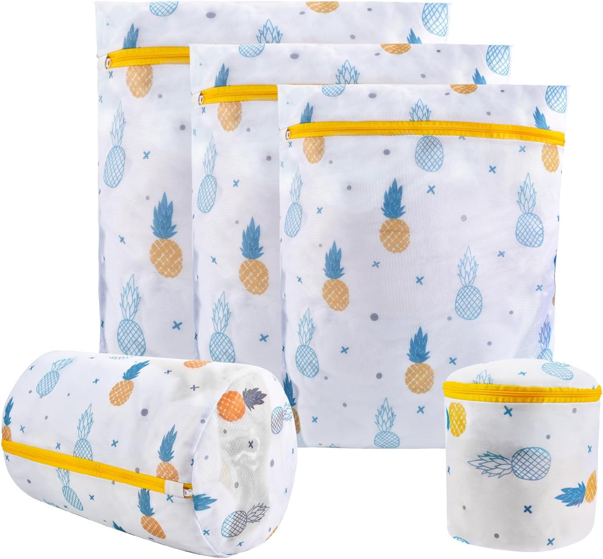 Mesh Laundry Bag, Durable Laundry Bags with Premium Zipper, 5-Piece Washing Machine Wash Bags for