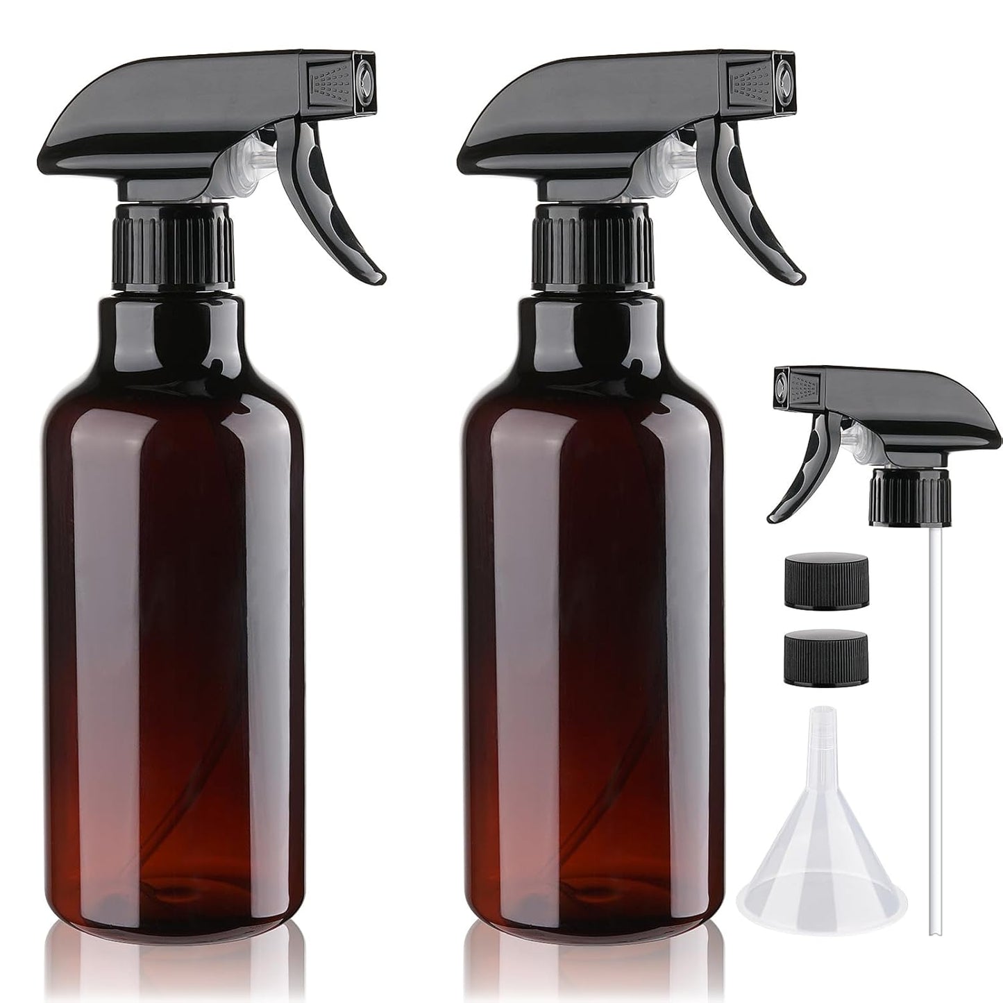 Plastic Spray Bottles Empty Spray Bottle 16.9oz/500ml 2 Pack Heavy Duty Spraying Bottles