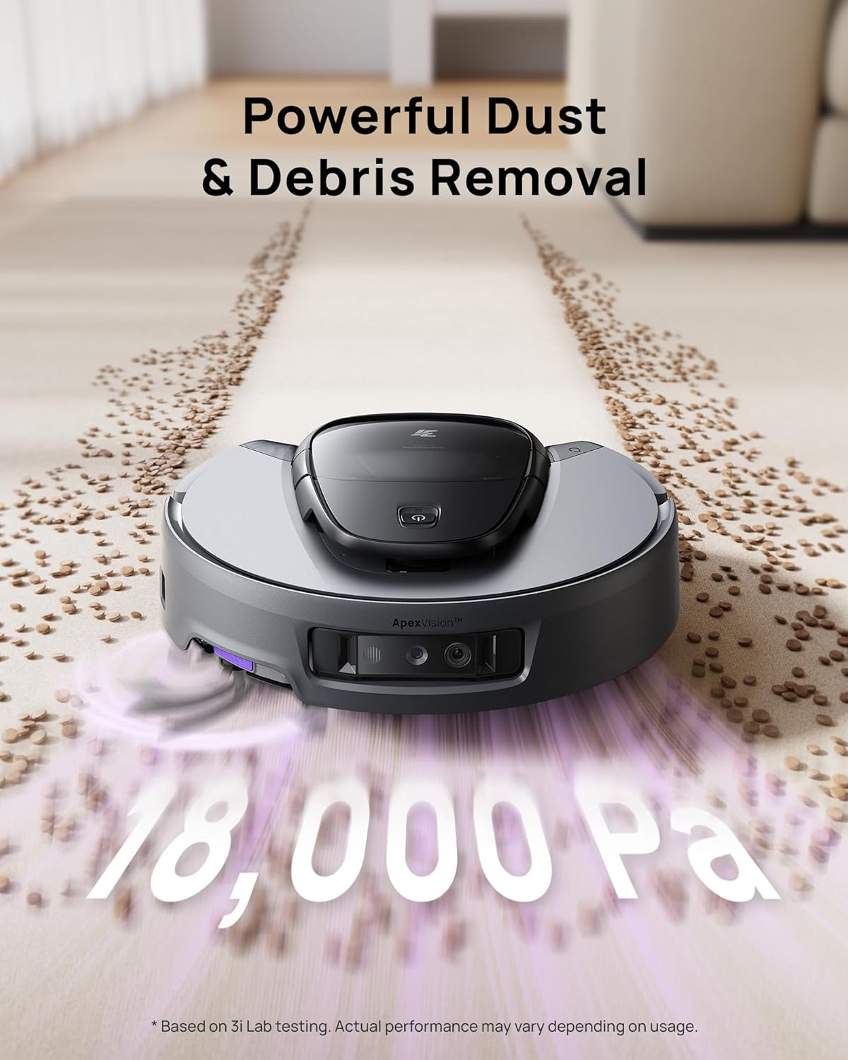 3i G10+ Robot Vacuum and Mop Combo, 18,000 Pa Suction, 60-Day Hands-Free Cleaning with Quiet Debris