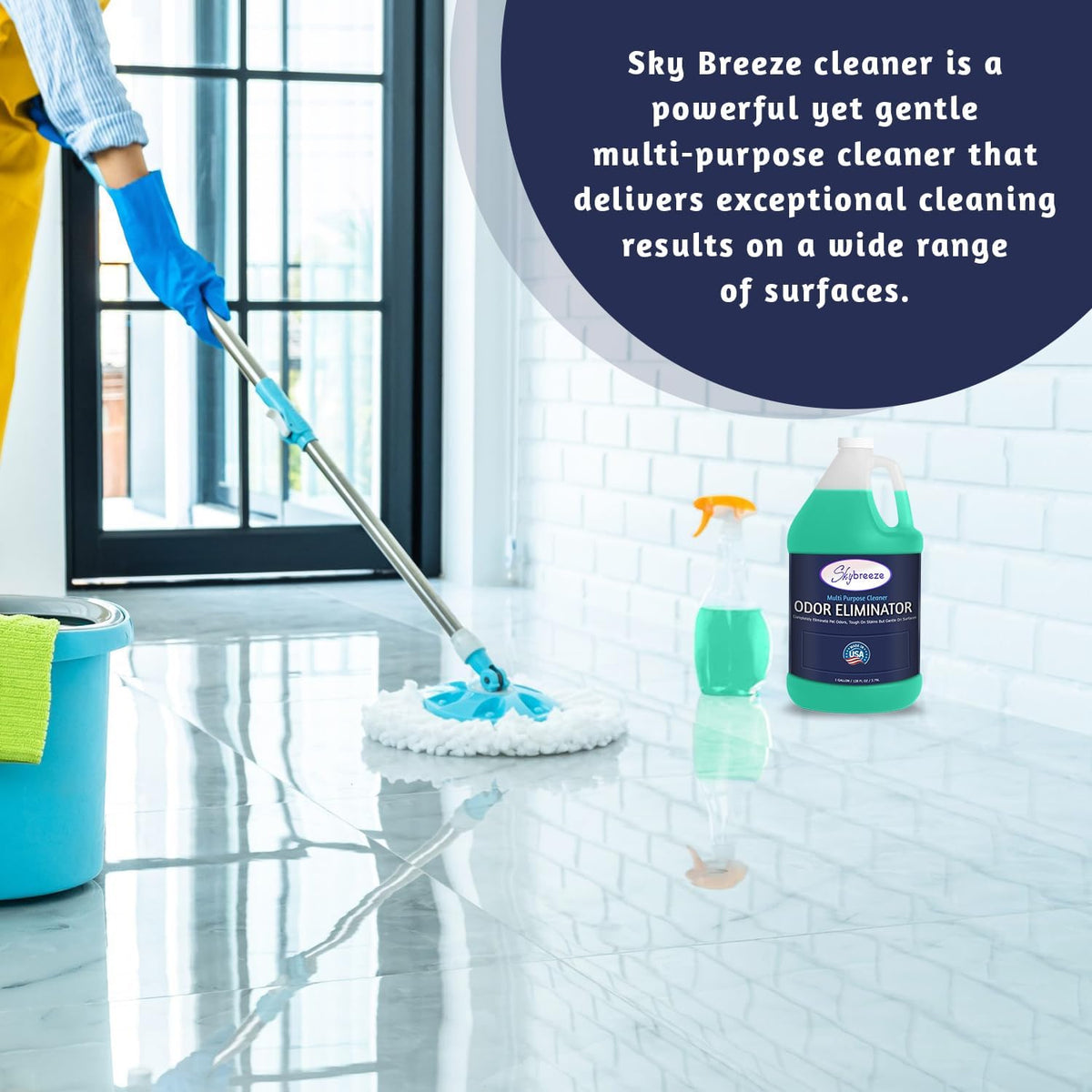 Multi Purpose Cleaner Pet Odor eliminator - pH Neutral - Strong Odor Floor Cleaner - Pet Odor