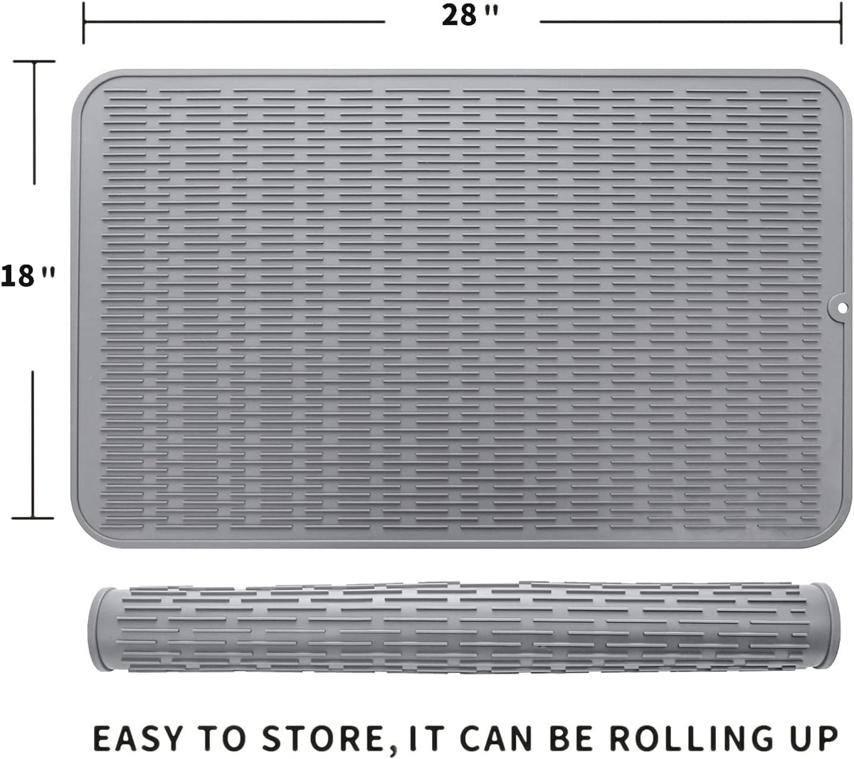 Silicone Dish Drying Mat for Multiple Usage,Easy clean,Eco-friendly,Heat-resistant Silicone Mat for