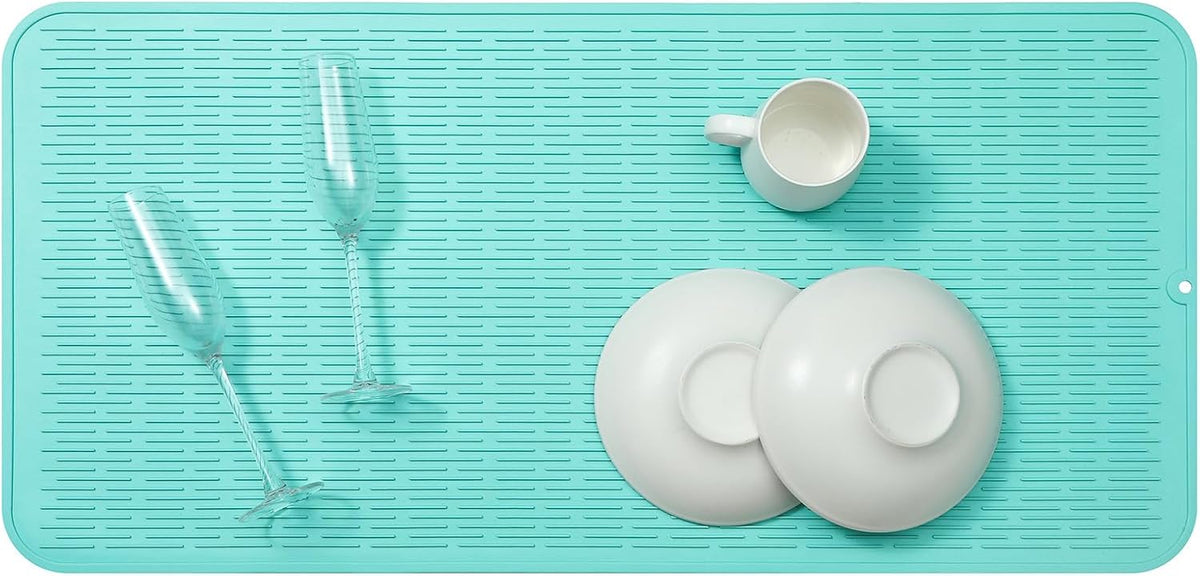Silicone Dish Drying Mat for Multiple Usage,Easy clean,Eco-friendly,Heat-resistant Silicone Mat for