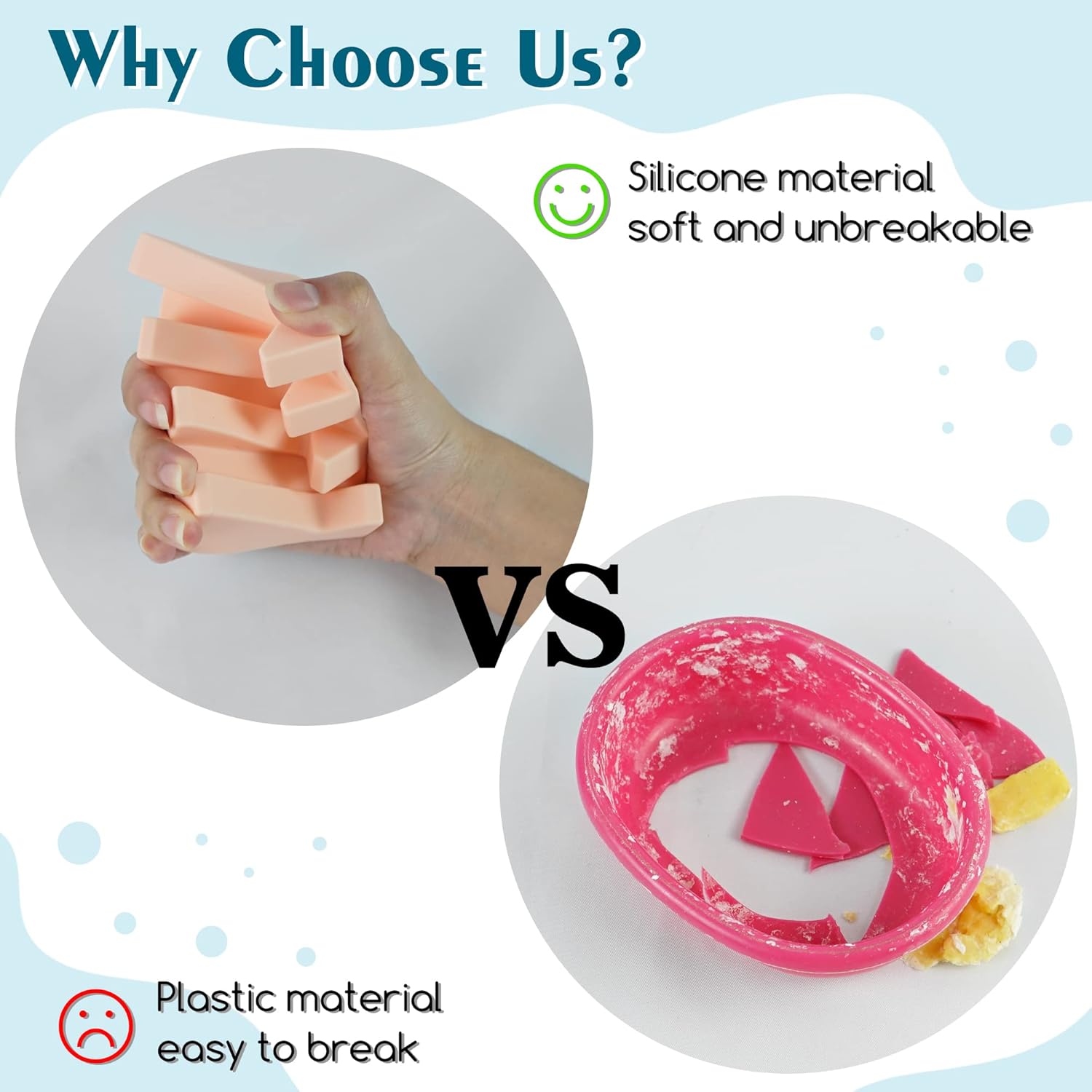 Silicone Soap Dish for Bar Soap Holder for Shower Bathroom Self Draining Waterfall Drying Tray Keep