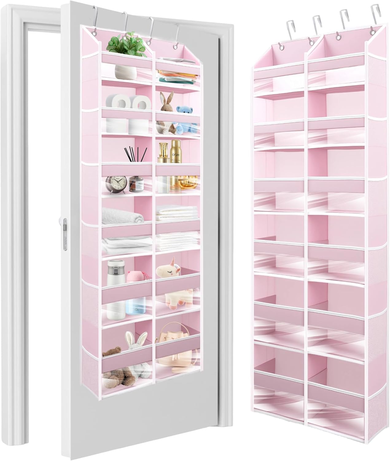 HOMELUX THEORY Heavy Duty Over the Door Organizer - Extra Wide Closet Organizers And Storage