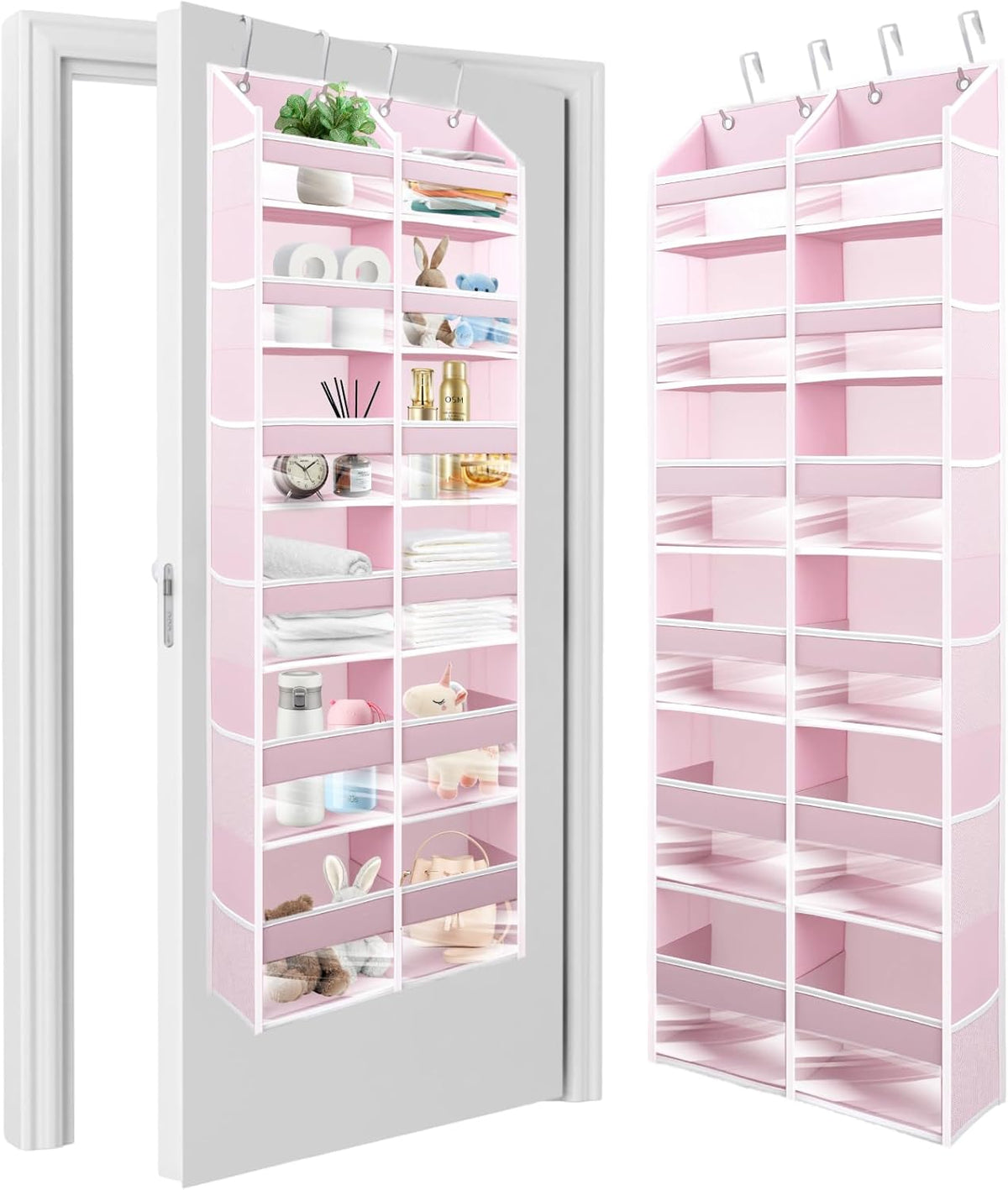 HOMELUX THEORY Heavy Duty Over the Door Organizer - Extra Wide Closet Organizers And Storage