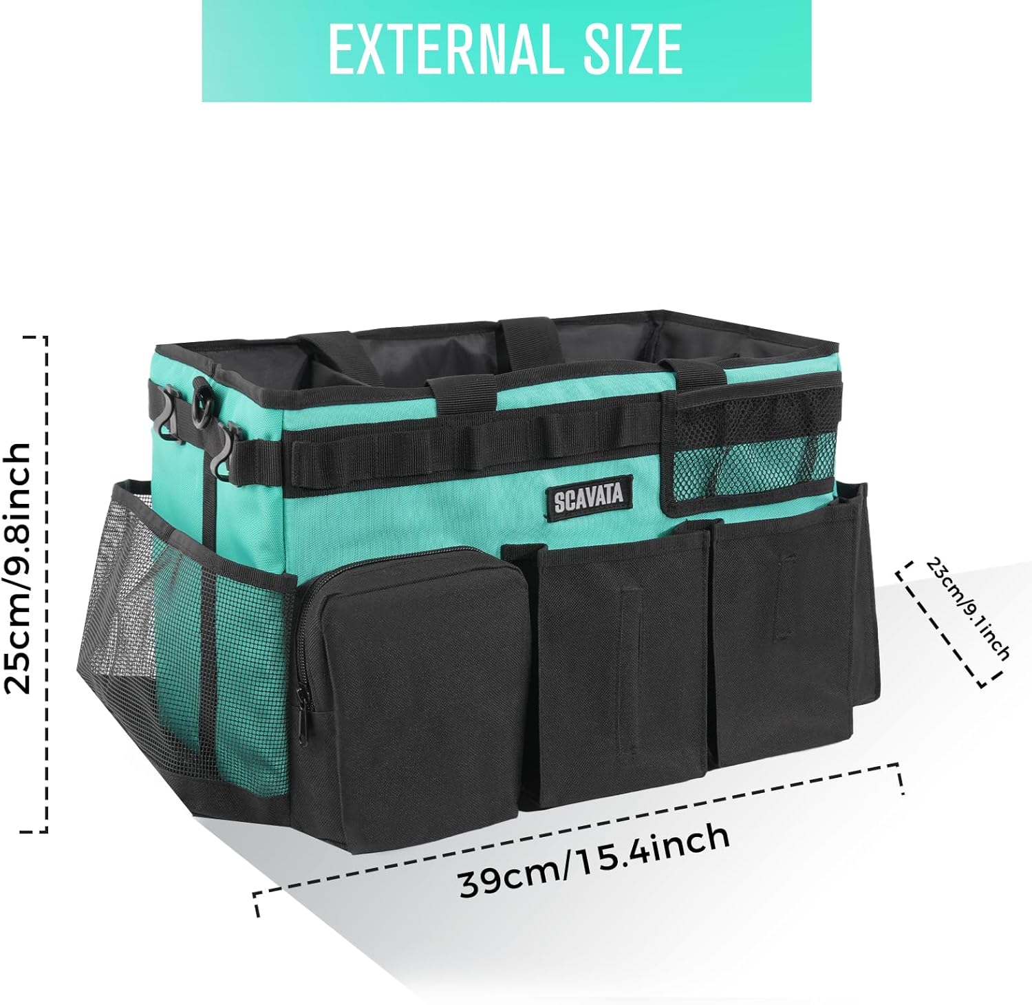 Wearable Cleaning Caddy Bag, Cleaning Caddy Supplies Organizer with Handle & Shoulder Straps for