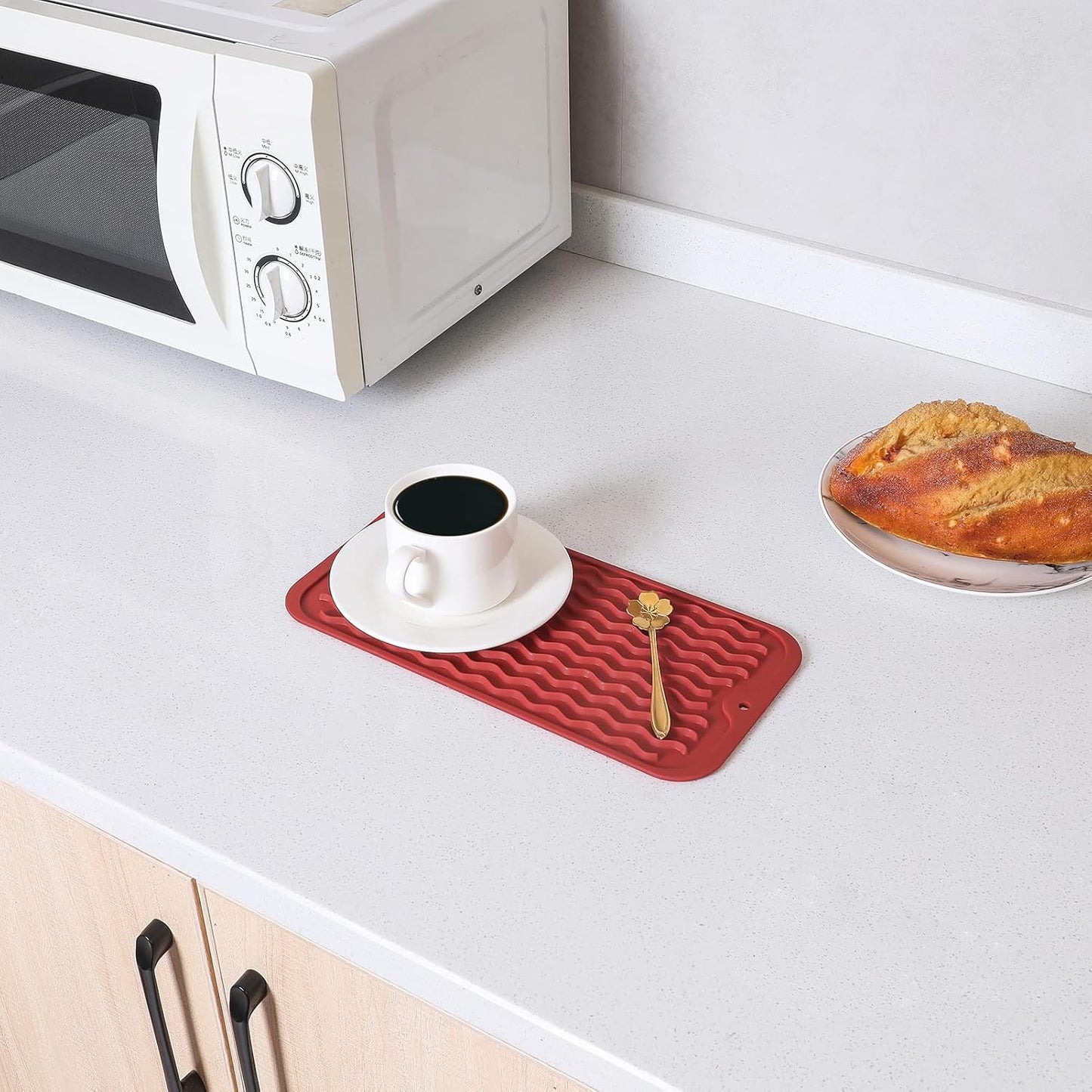 Silicone Dish Drying Mat for Multiple Usage,Easy clean,Eco-friendly,Heat-resistant Silicone Mat for