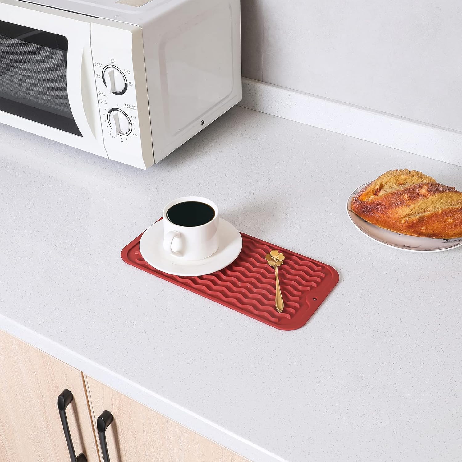 Silicone Dish Drying Mat for Multiple Usage,Easy clean,Eco-friendly,Heat-resistant Silicone Mat for